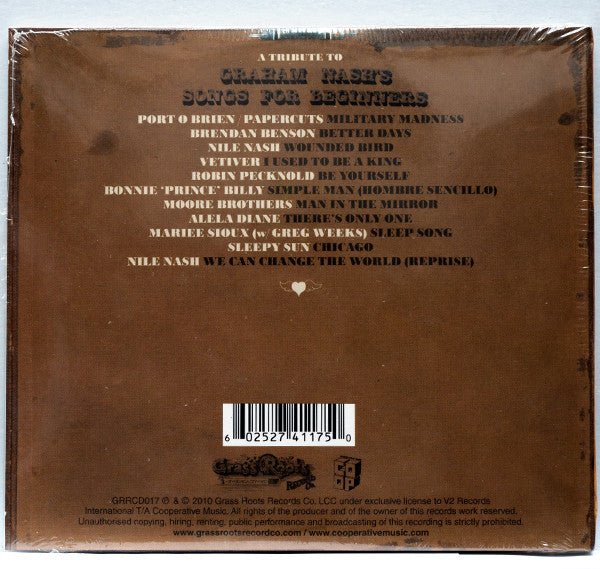 CD V/A ‎– Be Yourself: A Tribute To Graham Nash's Songs For Beginners  Nuevo precintado - Image 2