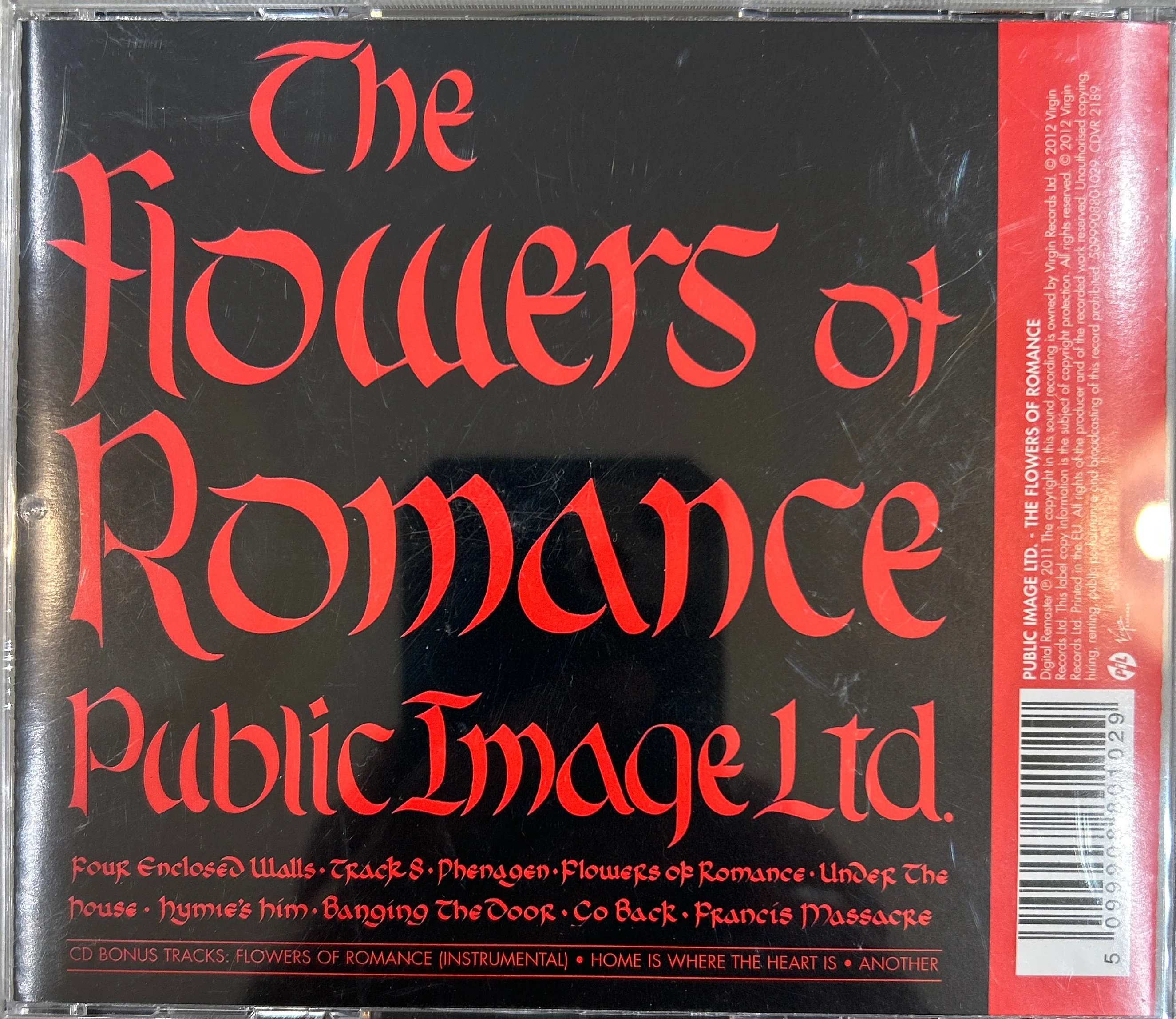 CD Public Image Ltd.– The Flowers Of Romance 2ª mano - Image 2