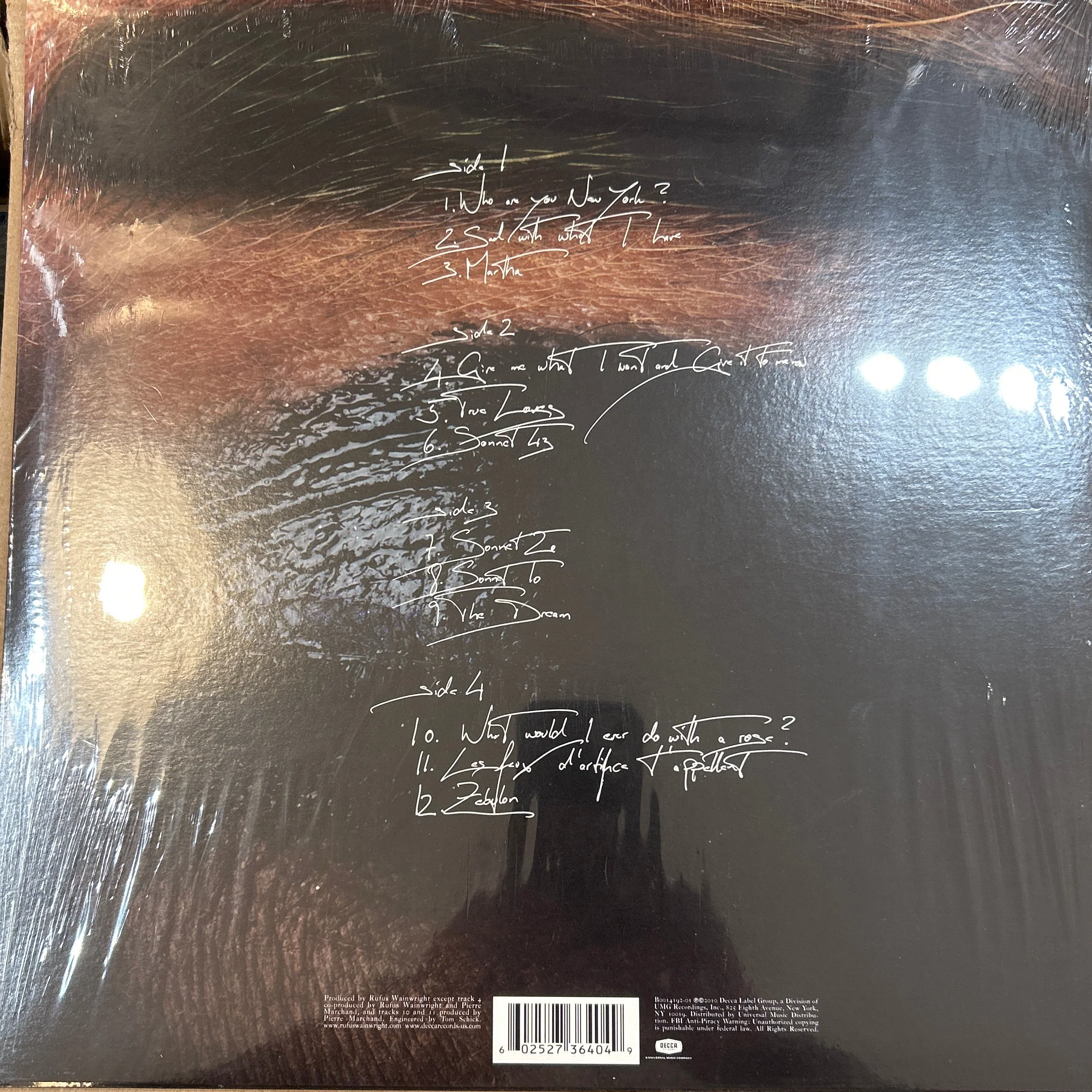 LP Rufus Wainwright ‎– All Days Are Nights: Songs For Lulu  Nuevo precintado - Image 2