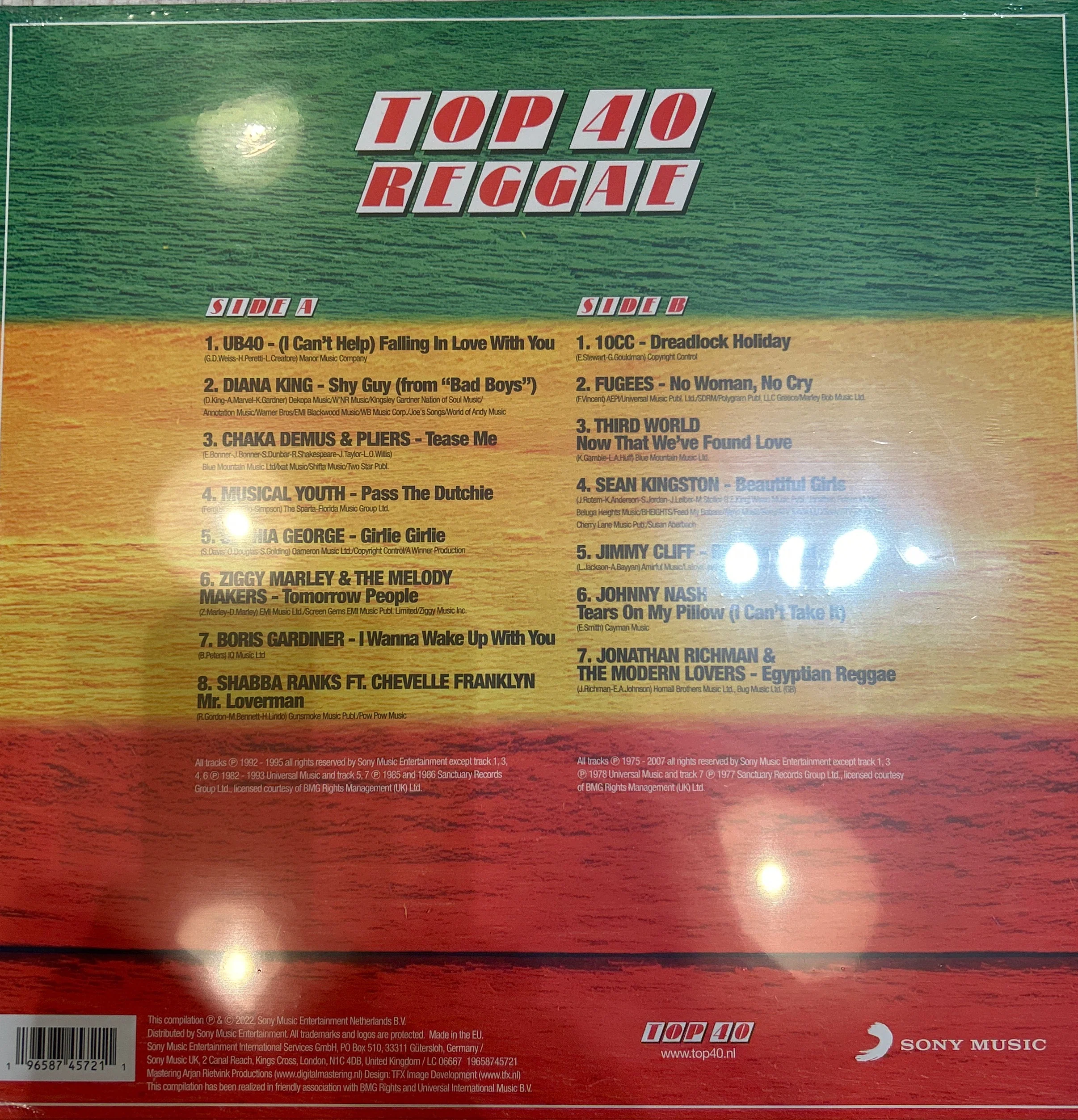 LP V/A - Top 40 Reggae Nuevo precintado - Image 2